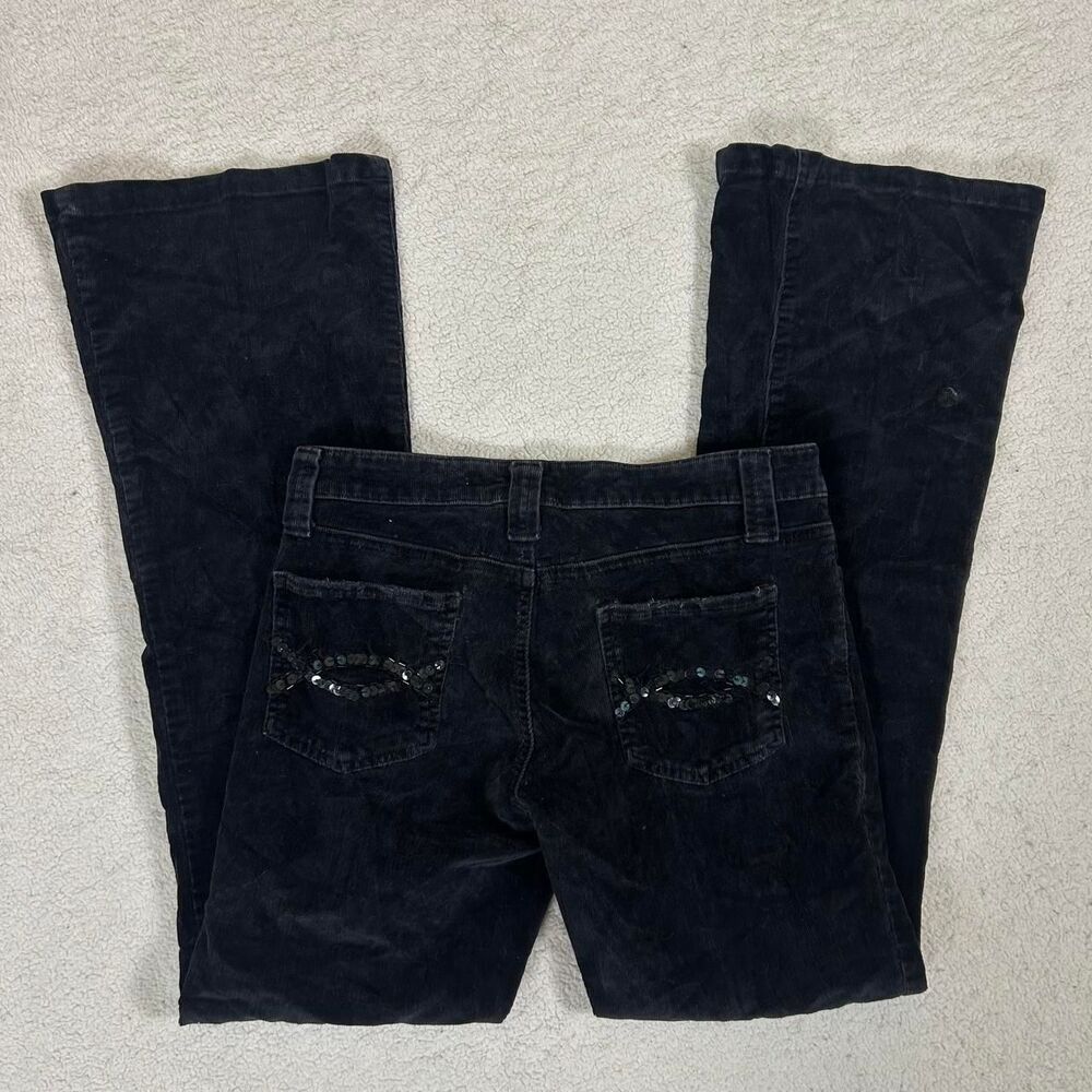 Wet Seal Black Corduroy Flare Pants